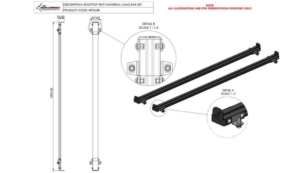 Rooftop Tent Load Bars - Image 2