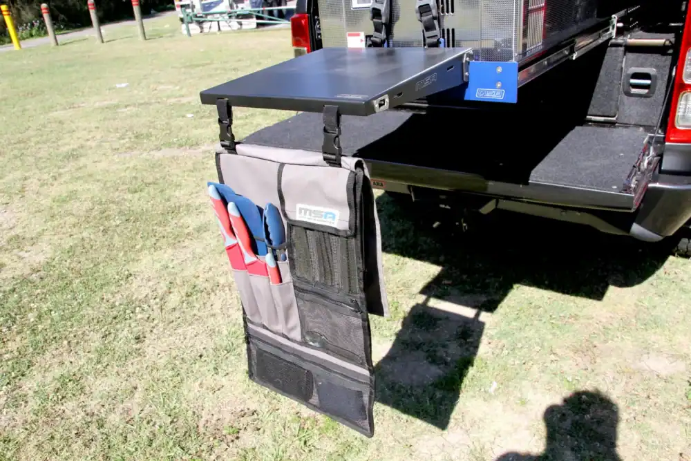 Straight Slide Clip-On Table With Cutlery Roll - Image 7